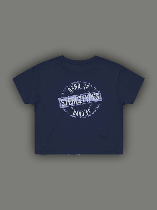 BoS Street Crop Tee - Navy