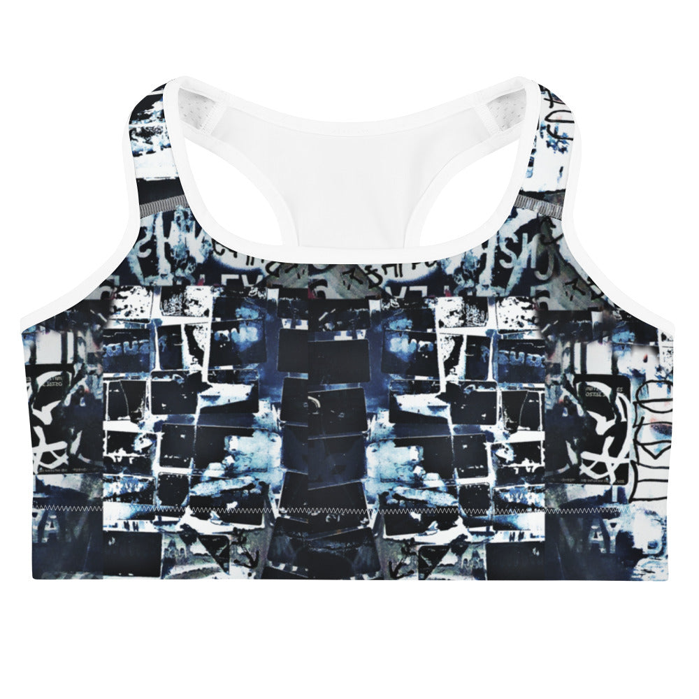 U Neck- Graffiti Sports Bra